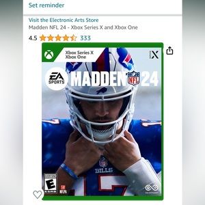 Xbox series x/xbox one Madden 24 video game